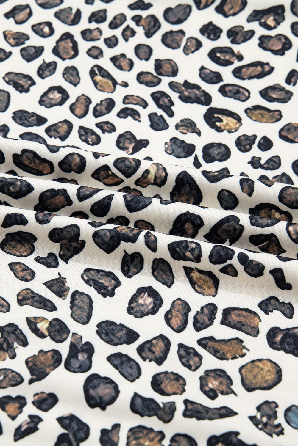 Khaki Plus Size Leopard Loose Pullover Casual Shorts 2pcs Outfit Dear-Lover Dropshipping